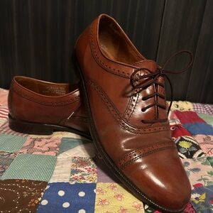 Bass Chestnut Leather Derbys